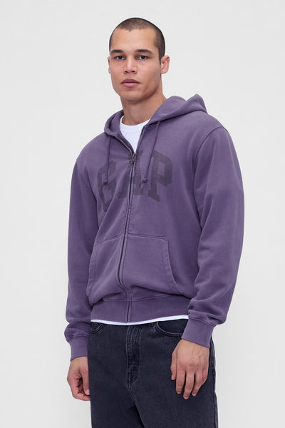 VintageSoft Arch Logo Full-Zip Hoodie