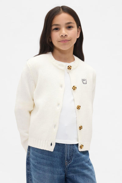 Kids CashSoft Logo Cardigan
