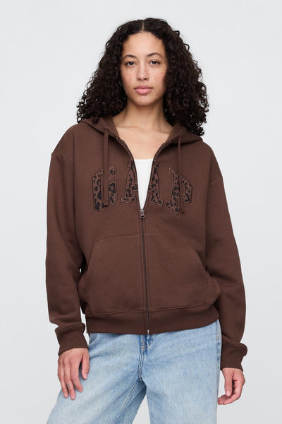 Relaxed Gap Logo Zip Hoodie