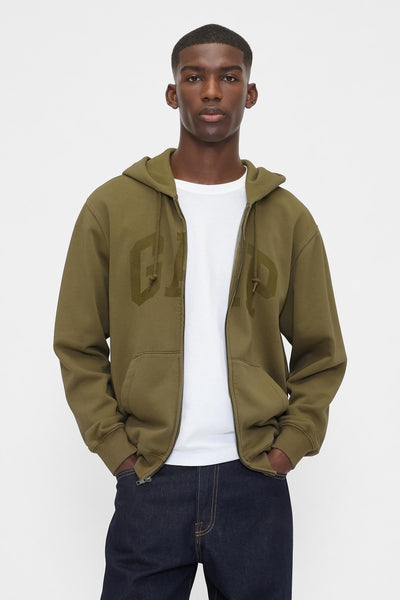 VintageSoft Arch Logo Full-Zip Hoodie