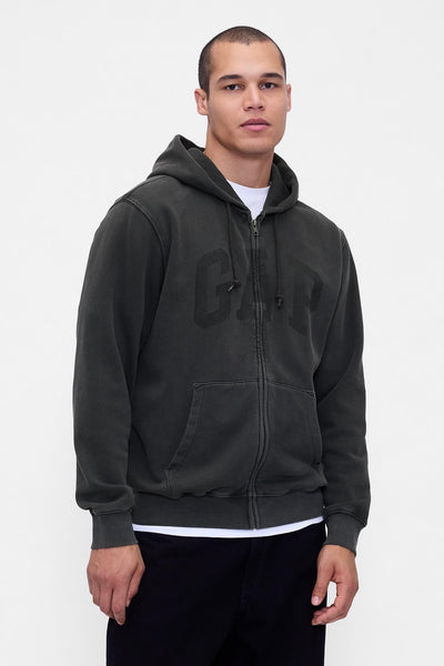 VintageSoft Arch Logo Full-Zip Hoodie