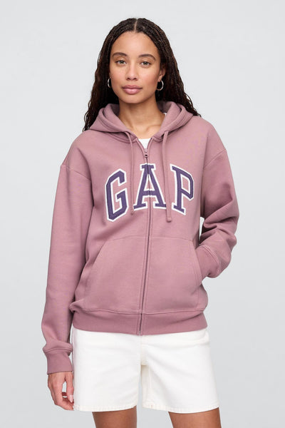 Relaxed Gap Logo Zip Hoodie