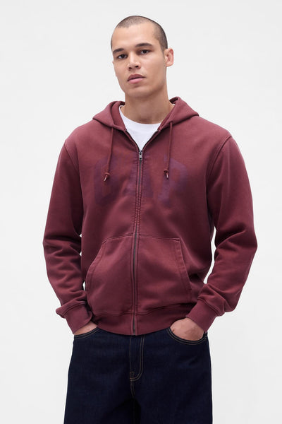 VintageSoft Arch Logo Full-Zip Hoodie
