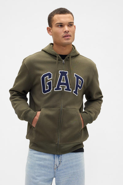 Relaxed Gap Logo Zip Hoodie