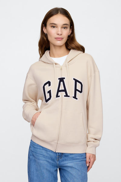 Relaxed Gap Logo Zip Hoodie