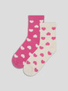 sp heart prt vday sock