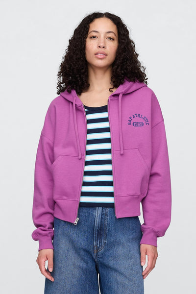 Oversized Gap Graphic Zip Hoodie