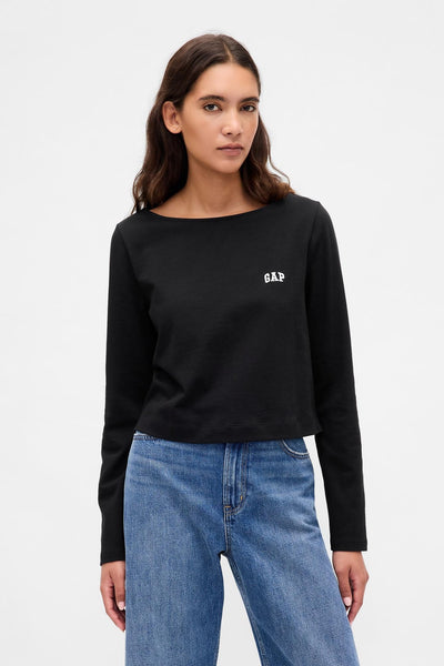 Organic Cotton VintageSoft Heavyweight Crop Logo T-Shirt