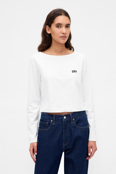 Organic Cotton VintageSoft Heavyweight Crop Logo T-Shirt