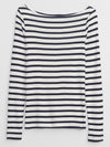 white navy stripe