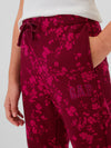 burgundy floral