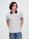 white navy stripe