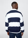 navy white stripe