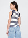white navy stripe