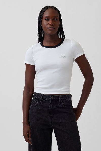 Ribbed Gap Logo Baby T-Shirt