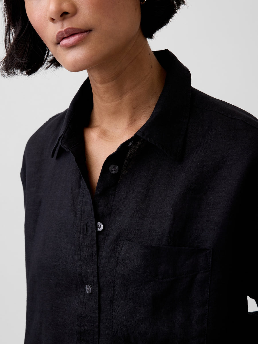 100% Linen Oversized Shirt – GAP Philippines