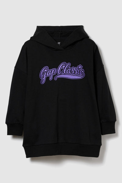 Kids VintageSoft Oversized Logo Hoodie Dress