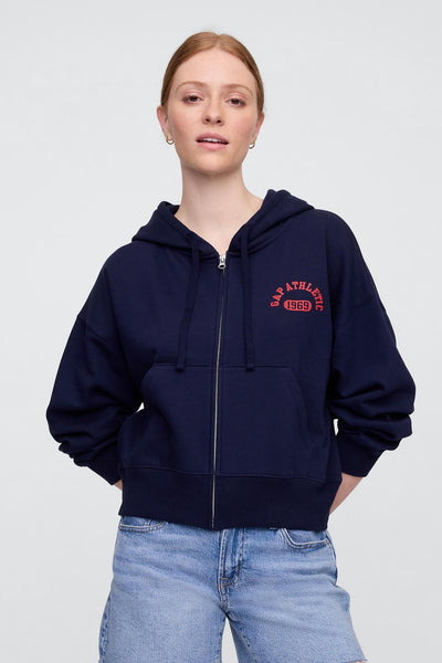 Oversized Gap Graphic Zip Hoodie